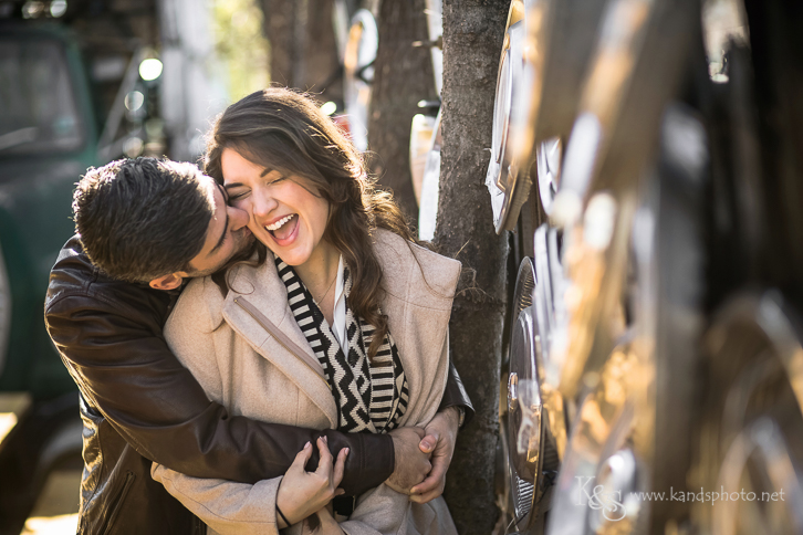dallas truckyard engagement photograpy
